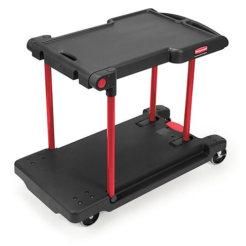 Rubbermaid Convertible Utility Cart Converts to Platform Trolley - FG4300